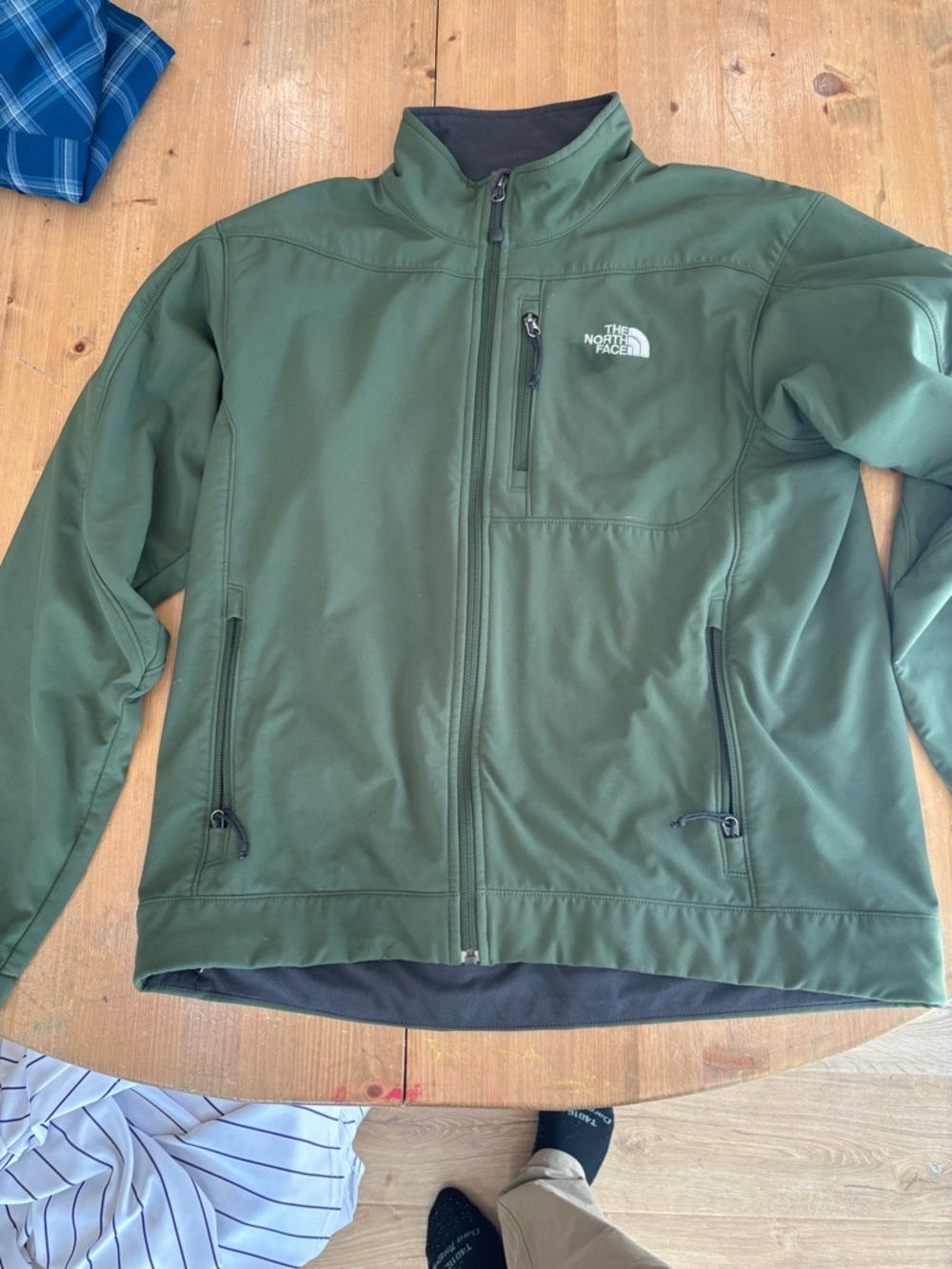 The North Face Men's Olive Green Softshell Jacket